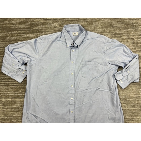 Croft & Barrow‎ Shirt Mens 20 34/35 Blue Button Up Easy Care Classic Fit Casual - Picture 2 of 14